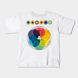 Color Wheel Vintage Retro Kids T-Shirt